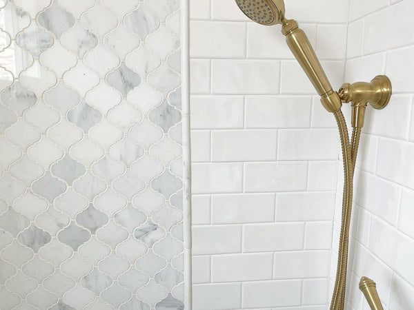 Pearl White 3" Lantern Mosaic Polished - Elon Tile & Stone