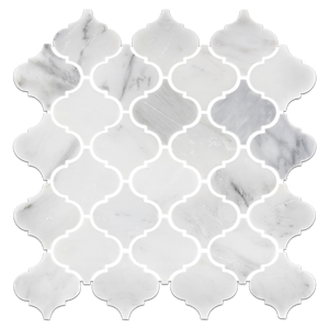 Pearl White 3" Lantern Mosaic Polished - Elon Tile & Stone