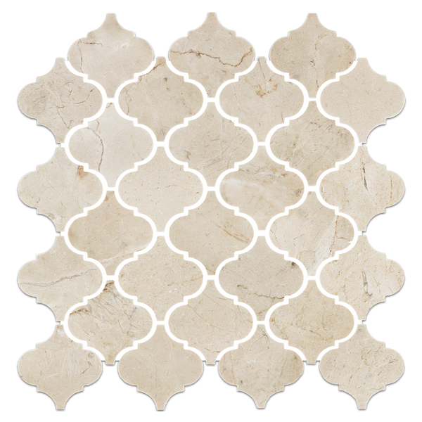 Crema Marfil 3" Lantern Mosaic Polished - Elon Tile & Stone
