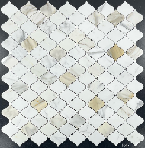 Calacatta Gold 3" Lantern Mosaic Polished