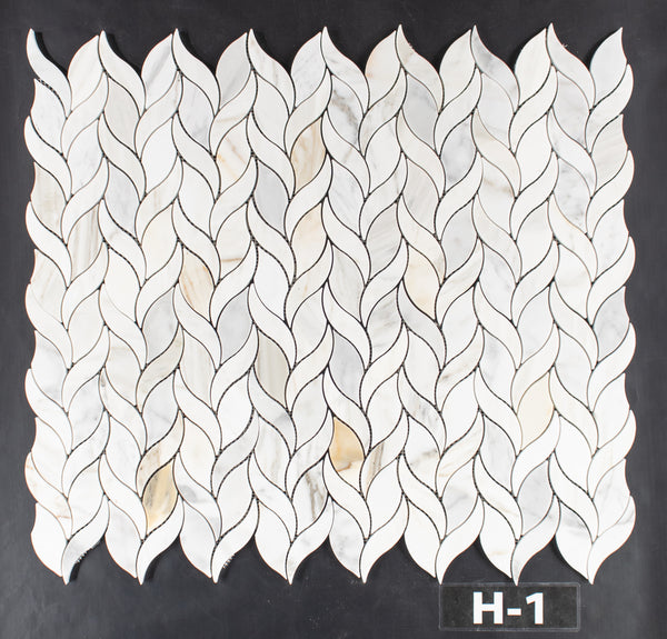 Calacatta Gold Petal Mosaic Honed
