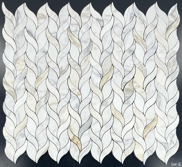 Calacatta Gold Petal Mosaic Honed