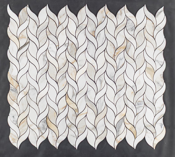 Calacatta Gold Petal Mosaic Honed