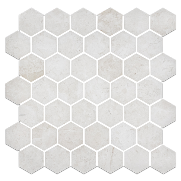 Alba Nova 2" Hexagon Mosaic Honed