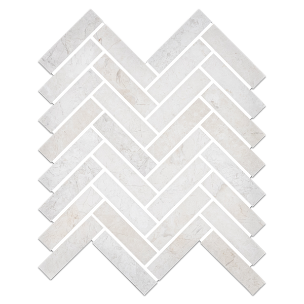 Alba Nova 1" x 4" Herringbone Mosaic Honed