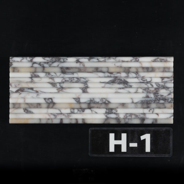 Bianco Violetta Micro Pencil Molding Honed