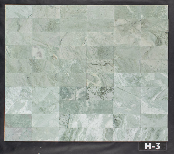 Emerald Green 3" x  6" Honed