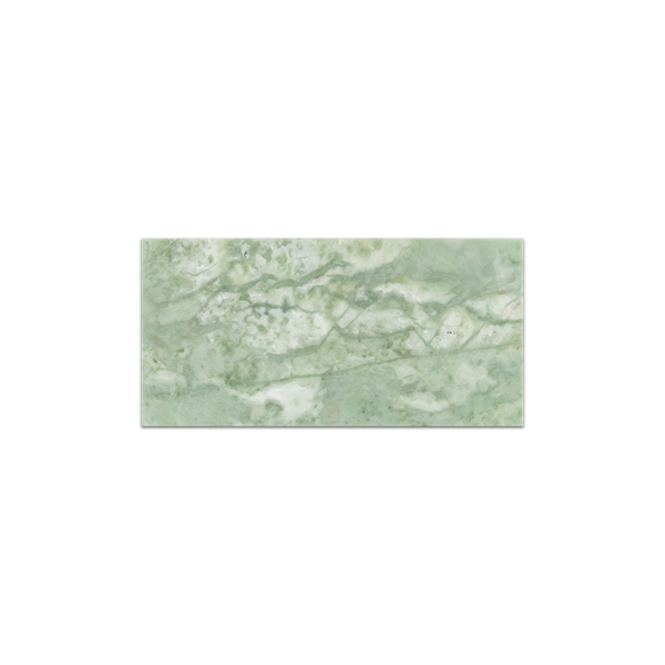 Emerald Green 3" x  6" Honed