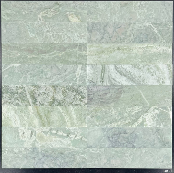 Verde esmeralda 3" x 12" Pulido
