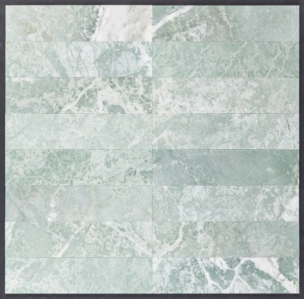 Verde esmeralda 3" x 12" Pulido