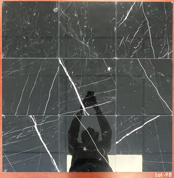 Black 12" x 12" Polished - Elon Tile & Stone