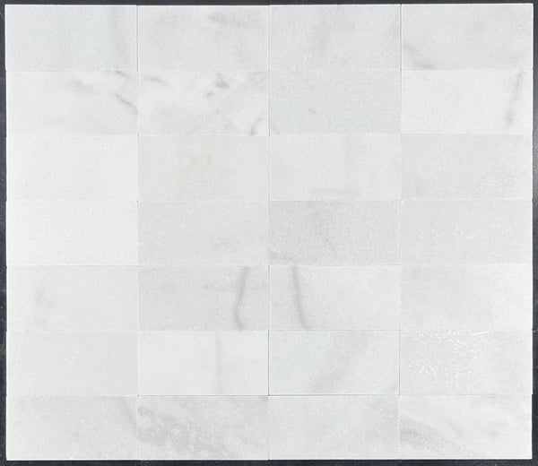 Blanco glacial 3" x 6" pulido