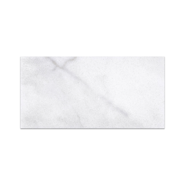 Glacial White 6" x 12" Honed