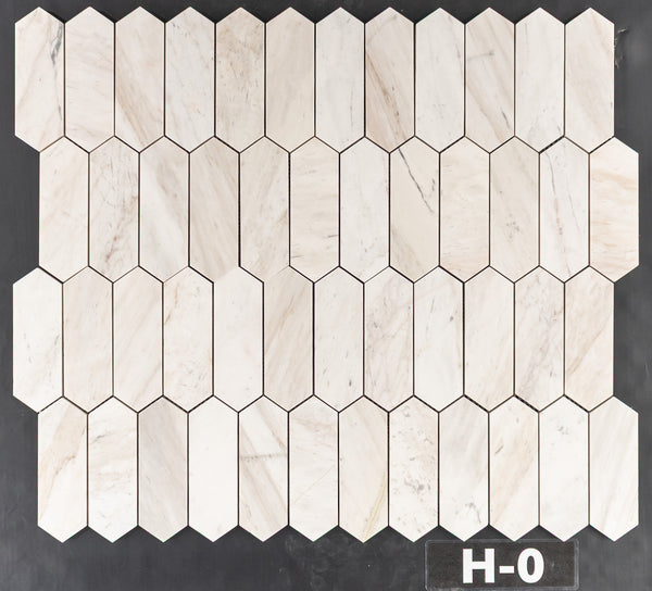 Vena D'Oro 2" x 6" Picket Mosaic Honed