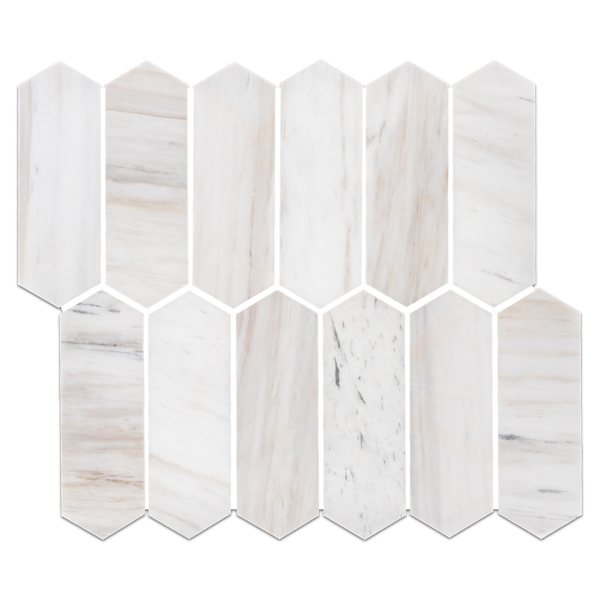 Vena D'Oro 2" x 6" Picket Mosaic Honed
