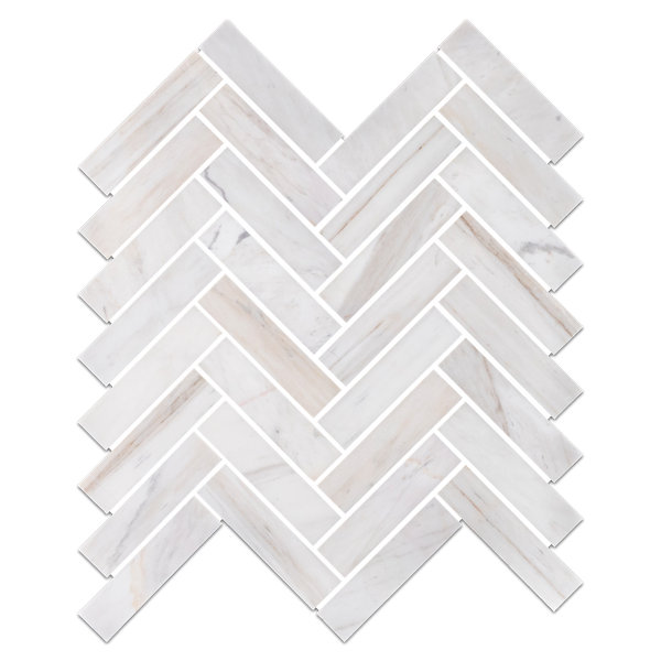 Vena D'Oro 1" x 4" Herringbone Mosaic Honed
