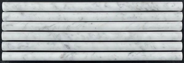 Bianco Carrara Petite Pencil Molding Polished