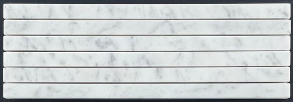 Bianco Carrara Flat Liner Molding Honed