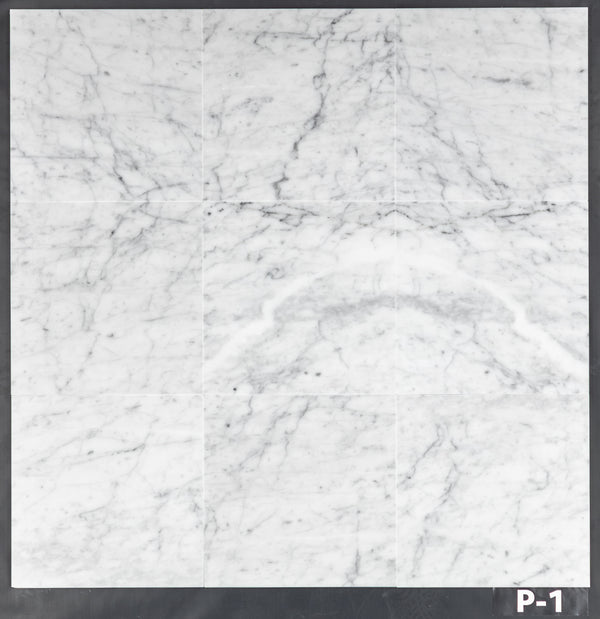 Bianco Carrara 12" x 12" Polished - Elon Tile & Stone