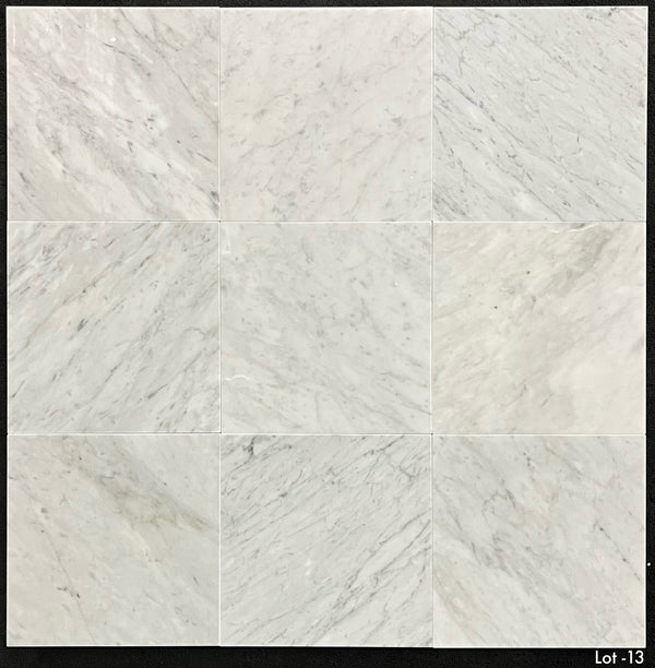 Bianco Carrara 12" x 12" Polished - Elon Tile & Stone