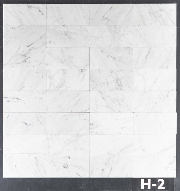 Bianco Carrara 3" x 6" Honed - Elon Tile & Stone