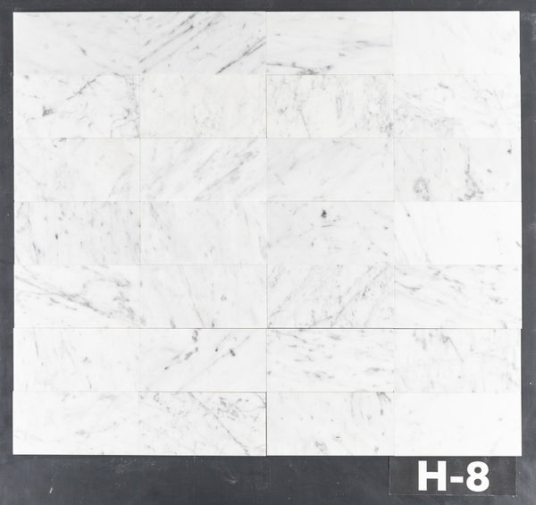 Bianco Carrara 3" x 6" Honed - Elon Tile & Stone
