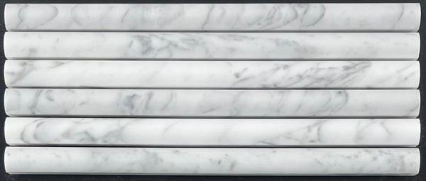 Bianco Carrara Pencil Molding Polished