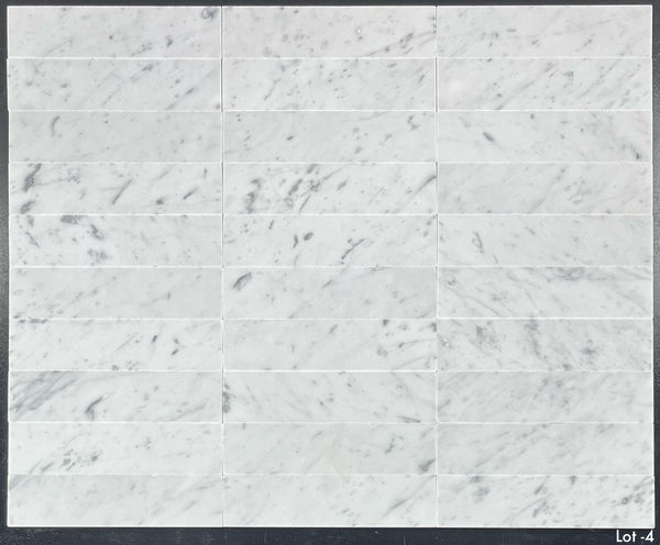 Bianco Carrara 2" x 8" Honed