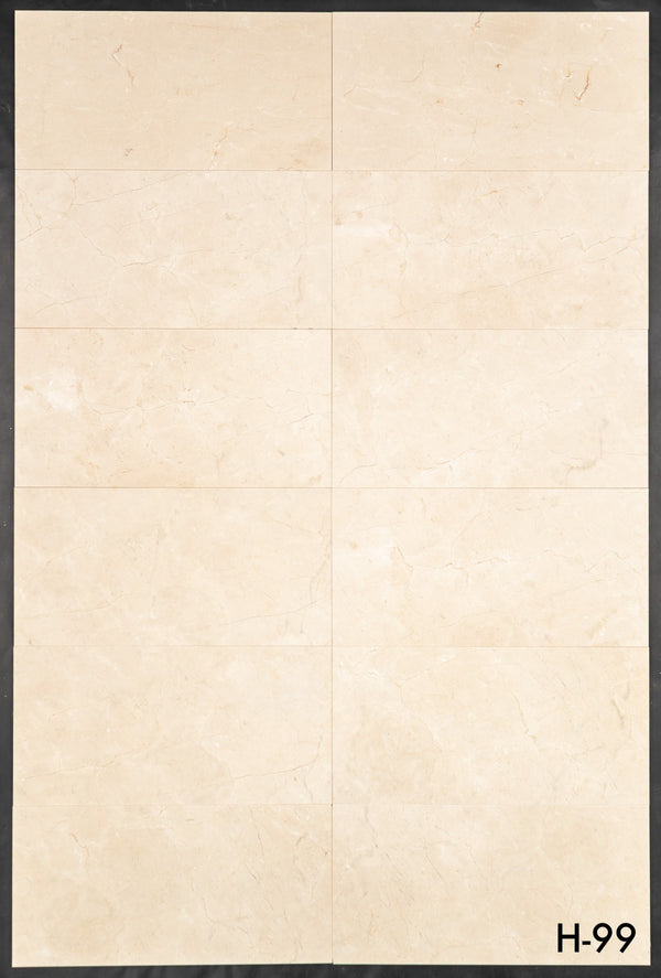 Crema Marfil 12" x 24" Honed - Elon Tile & Stone