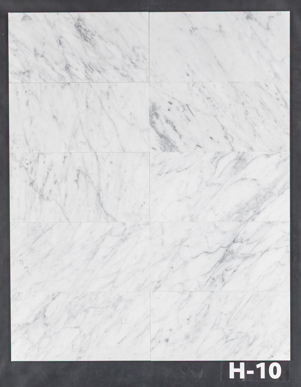 Bianco Carrara 6" x 12" Honed - Elon Tile & Stone