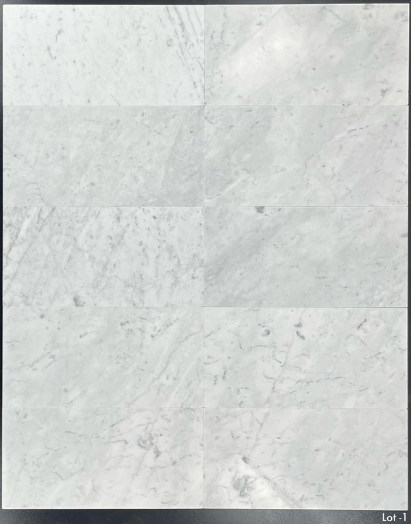 Bianco Carrara 6" x 12" Polished - Elon Tile & Stone