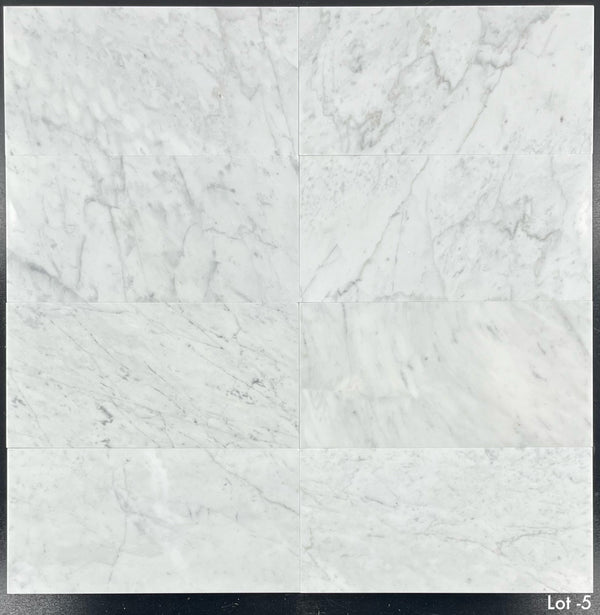 Bianco Carrara 6" x 12" Polished - Elon Tile & Stone