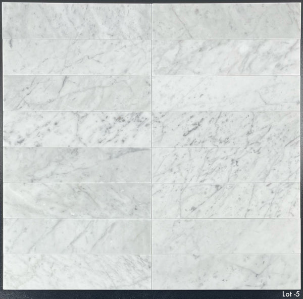 Bianco Carrara 3" x 12" Honed