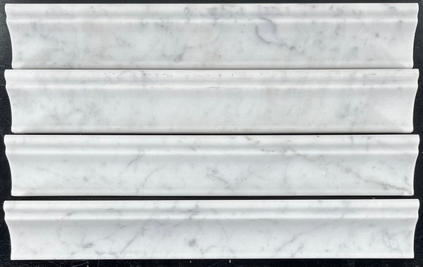 Bianco Carrara Capital Molding Honed