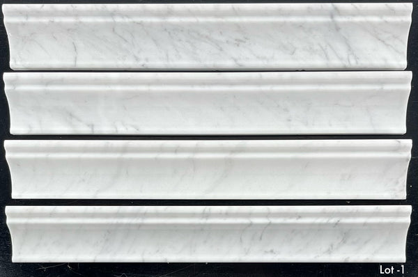Bianco Carrara Capital Molding Honed