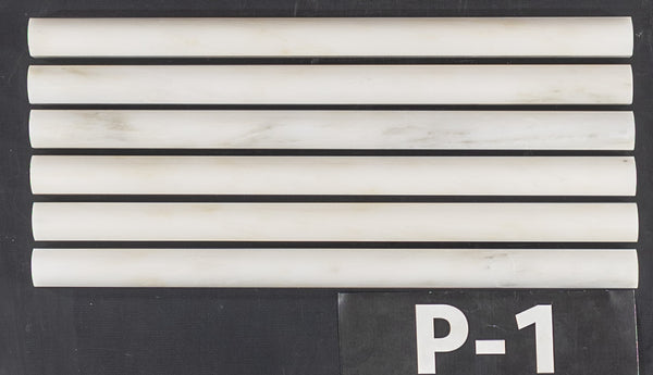 Pearl White Pencil Molding Polished - Elon Tile & Stone