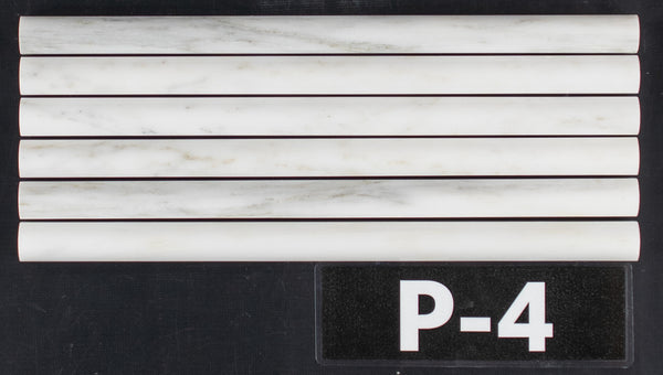 Pearl White Pencil Molding Polished - Elon Tile & Stone