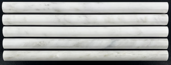 Pearl White Pencil Molding Polished - Elon Tile & Stone