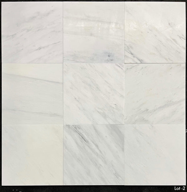 Pearl White 12" x 12" Honed - Elon Tile & Stone