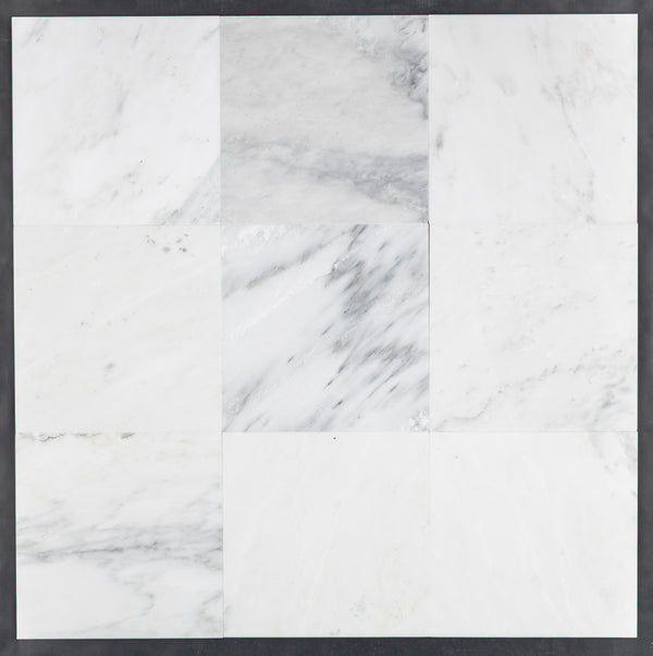 Pearl White 12" x 12" Honed - Elon Tile & Stone