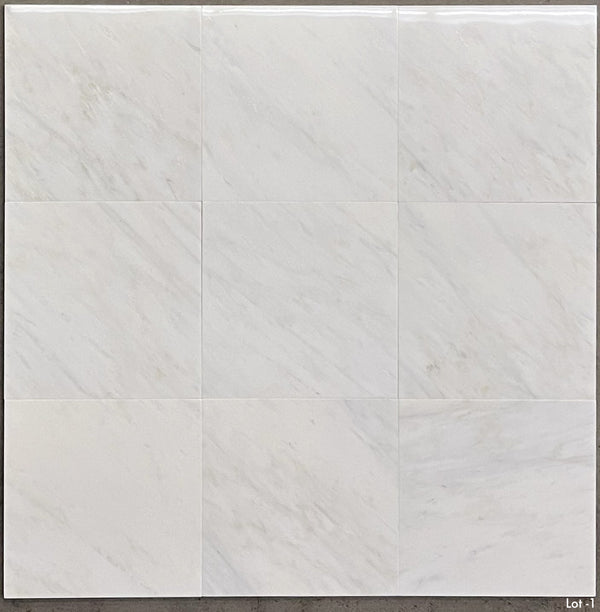 Pearl White 12" x 12" Polished - Elon Tile & Stone