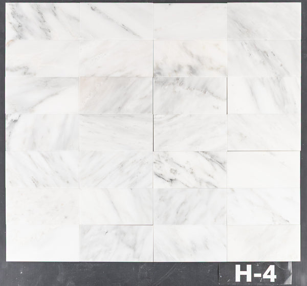 Pearl White 3" x 6" Honed - Elon Tile & Stone