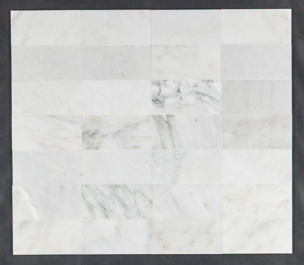 Pearl White 3" x 6" Polished - Elon Tile & Stone