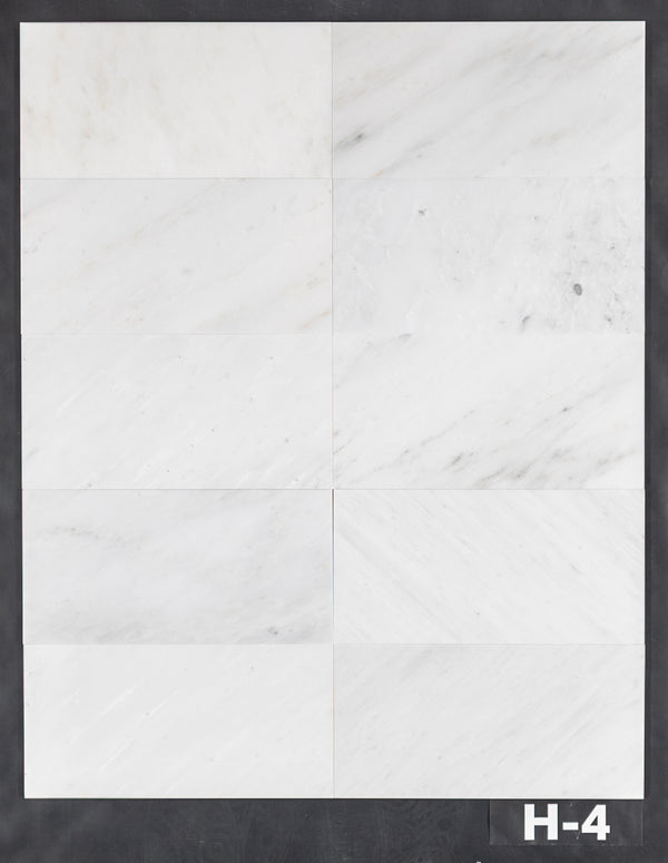 Pearl White 6" x 12" Honed - Elon Tile & Stone