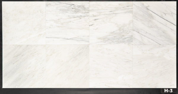Pearl White 18" x 18" Honed - Elon Tile & Stone