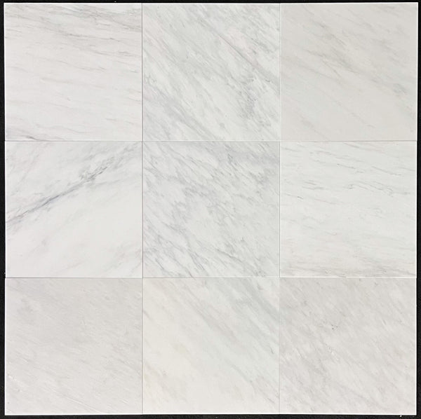 Pearl White 18" x 18" Honed - Elon Tile & Stone