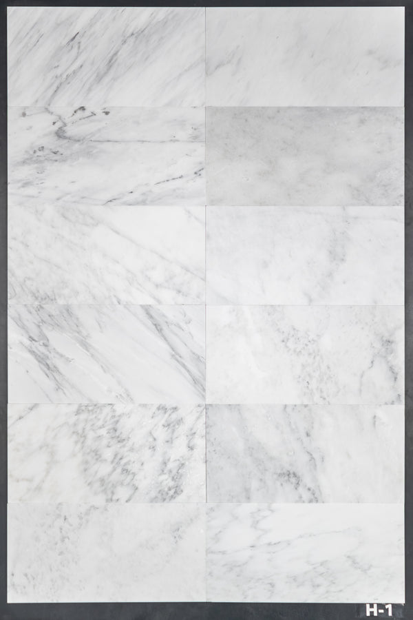 Pearl White 12" x 24" Honed - Elon Tile & Stone