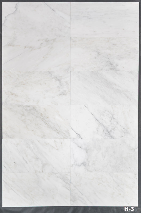 Pearl White 12" x 24" Honed - Elon Tile & Stone