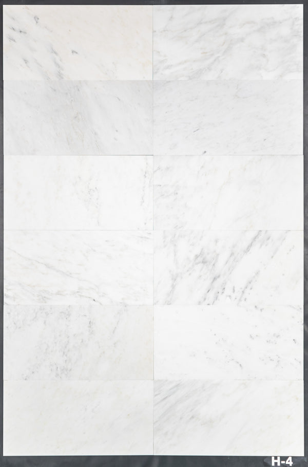 Pearl White 12" x 24" Honed - Elon Tile & Stone