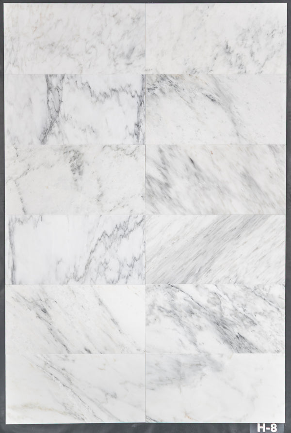 Pearl White 12" x 24" Honed - Elon Tile & Stone